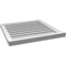 Ekena Millwork Vertical Surface Mount PVC Gable Vent: Functional, w/ 2"W x 2"P Brickmould Sill Frame, 26"W x 26"H GVPVE26X2603SF - alternate 3